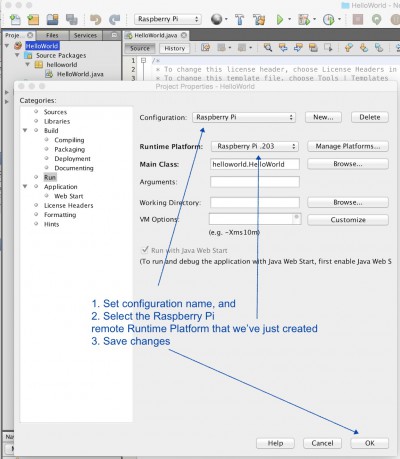 Adjust your remote runtime environment in NetBeans